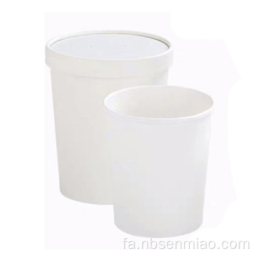 نمونه کاسه کاغذ بسته بندی سطل سوپ یکبار مصرف